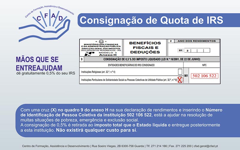 Consignação de quota de IRS